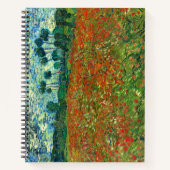 Poppy Field van Vincent Van Gogh Recipe Notitieboek (Voorkant)