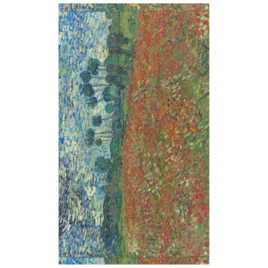 Poppy Field van Vincent Van Gogh Tafelkleed (Voorkant)