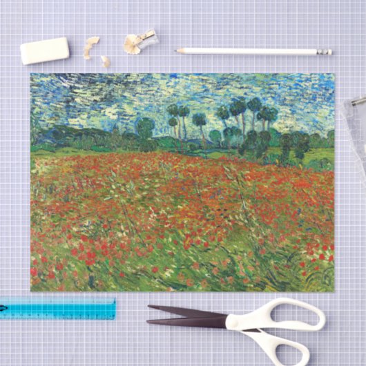 Poppy Field van Vincent Van Gogh Tissuepapier (Craft)