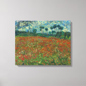 Poppy Field - Vincent van Gogh Canvas Afdruk (Voorkant)