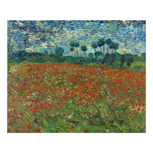 Poppy Field Vincent Van Gogh Foto Afdruk
