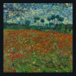 Poppy Field - Vincent van Gogh Perfect Poster<br><div class="desc">Poppy Field - Vincent van Gogh</div>