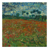 Poppy Field - Vincent van Gogh Perfect Poster (Voorkant)