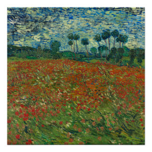 Poppy Field - Vincent van Gogh Perfect Poster