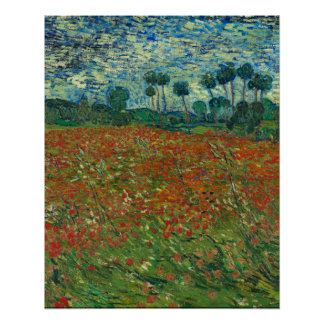Poppy Field - Vincent van Gogh Perfect Poster