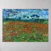 Poppy Field - Vincent van Gogh Poster (Voorkant)