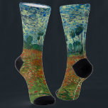 Poppy Field - Vincent van Gogh Sokken<br><div class="desc">Poppy Field - Vincent van Gogh</div>