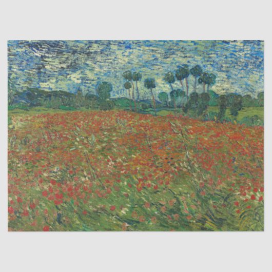 Poppy Field - Vincent van Gogh Tissuepapier (Voorkant)