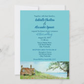 Poppy Field Waterverf Painting Wedding Invitation Kaart (Voorkant)