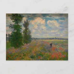 Poppy Fields Claude Monet Fine Art Briefkaart