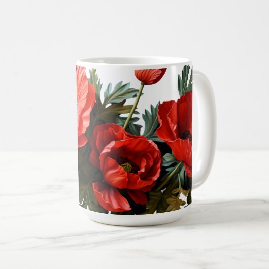 Poppy Fields Collectie - Drink Mok (Voorkant rechts)