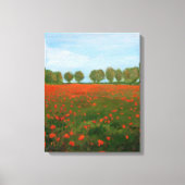 Poppy Fields Giclee Canvas Afdruk (Voorkant)