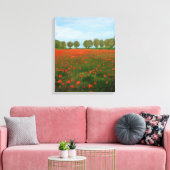 Poppy Fields Giclee Canvas Afdruk (Insitu (Woonkamer))