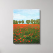 Poppy Fields Giclee Canvas Afdruk (Voorkant)