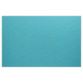 Poppy Fields Groene Buds op Sky Blue Custom Fabric Stof (Fat Quarter)