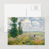 Poppy Fields nabij Argenteuil door Claude Monet Briefkaart (Voorkant / Achterkant)