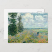 Poppy Fields nabij Argenteuil door Claude Monet Briefkaart (Voorkant / Achterkant)