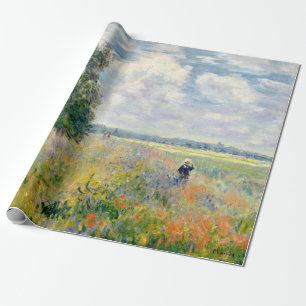 Poppy Fields nabij Argenteuil door Claude Monet Cadeaupapier