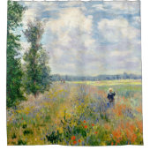 Poppy Fields nabij Argenteuil door Claude Monet Douchegordijn (Voorkant)