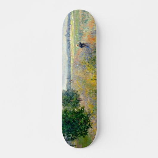 Poppy Fields nabij Argenteuil door Claude Monet Persoonlijk Skateboard (Voorkant)