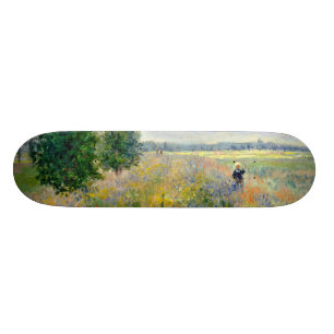 Poppy Fields nabij Argenteuil door Claude Monet Persoonlijk Skateboard