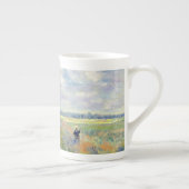 Poppy Fields nabij Argenteuil door Claude Monet Porselein Kop (Rechts)