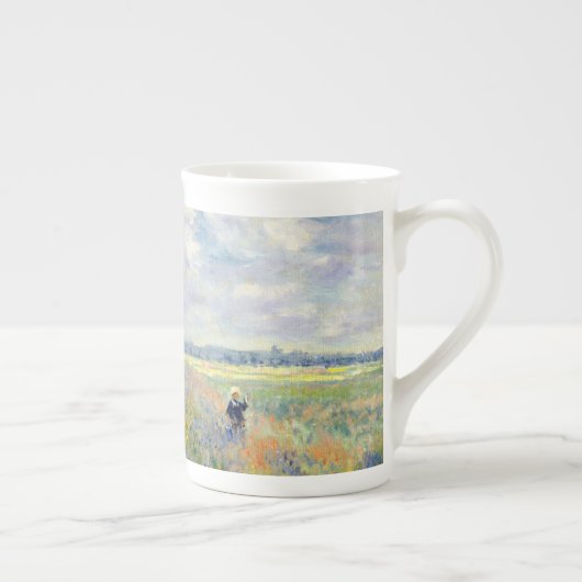 Poppy Fields nabij Argenteuil door Claude Monet Porselein Kop (Rechts)