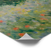 Poppy Fields nabij Argenteuil door Claude Monet Poster (Hoek)