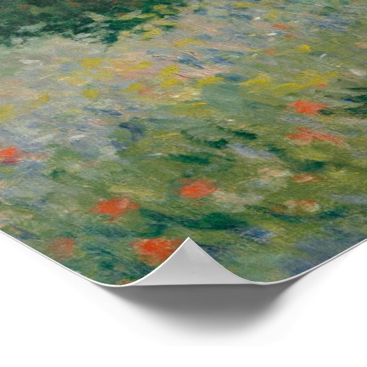 Poppy Fields nabij Argenteuil door Claude Monet Poster (Hoek)