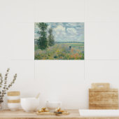 Poppy Fields nabij Argenteuil door Claude Monet Poster (Keuken)