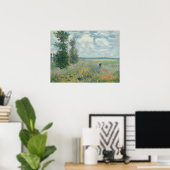 Poppy Fields nabij Argenteuil door Claude Monet Poster (Thuiskantoor)