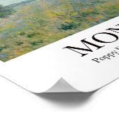 Poppy Fields nabij Argenteuil door Claude Monet Poster (Hoek)