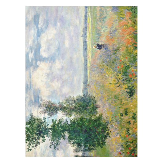 Poppy Fields nabij Argenteuil door Claude Monet Tafelkleed (Voorkant)