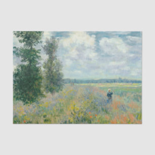 Poppy Fields nabij Argenteuil door Claude Monet Tissuepapier