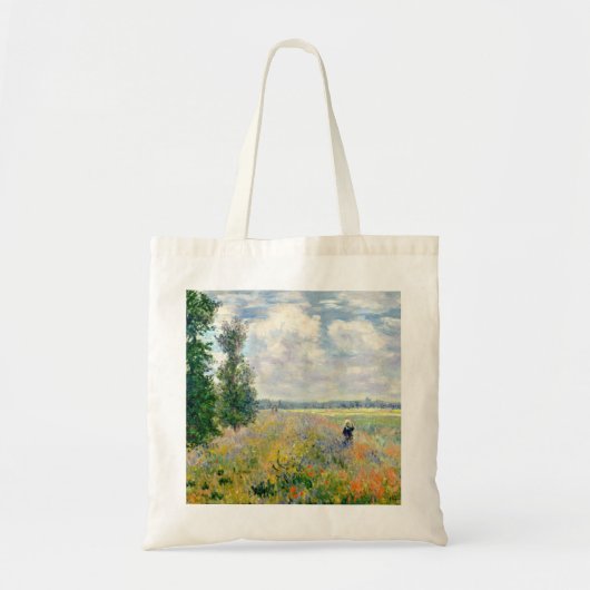 Poppy Fields nabij Argenteuil door Claude Monet Tote Bag (Voorkant)