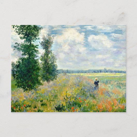 Poppy Fields nabij Argenteuil door Monet Briefkaar Briefkaart (Voorkant)