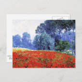 Poppy Fields, prachtig schilderij van Guy Roos Briefkaart (Voorkant / Achterkant)