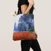 Poppy Fields, prachtig schilderij van Guy Roos Tote Bag (Dichtbij)