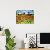 Poppy Fields van Vincent van Gogh Poster (Thuiskantoor)