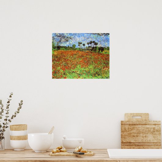 Poppy Fields van Vincent van Gogh Poster (Keuken)