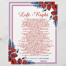 Poppy Floral Baby shower links - rechts