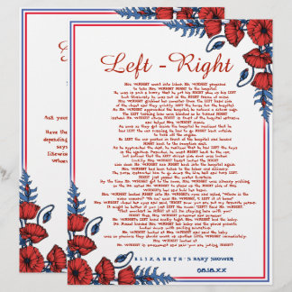 Poppy Floral Baby shower links - rechts