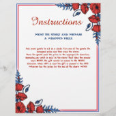 Poppy Floral Baby shower links - rechts (Achterkant)