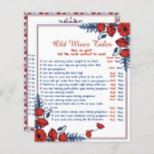 Poppy Floral Baby shower Old Wives Tale (Voorkant / Achterkant)