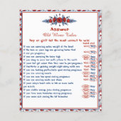 Poppy Floral Baby shower Old Wives Tale (Achterkant)