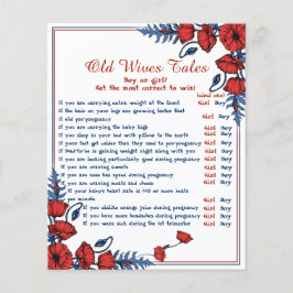 Poppy Floral Baby shower Old Wives Tale