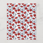 Poppy Floral-Baby shower zou mama een beetje (Achterkant)