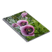Poppy Floral Pink Paars Notitieboek (Rechterzijde)