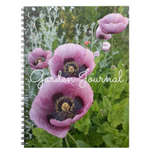 Poppy Floral Pink Paars Notitieboek