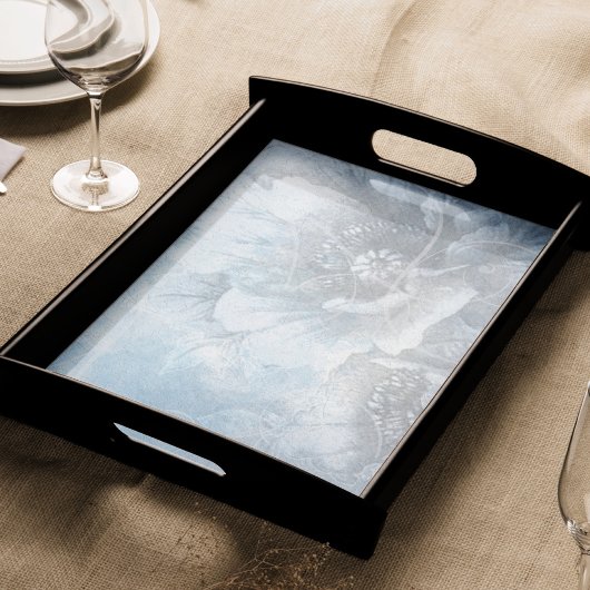 Poppy Floral | Prachtige blauwe mosterdventilator Tissuepapier